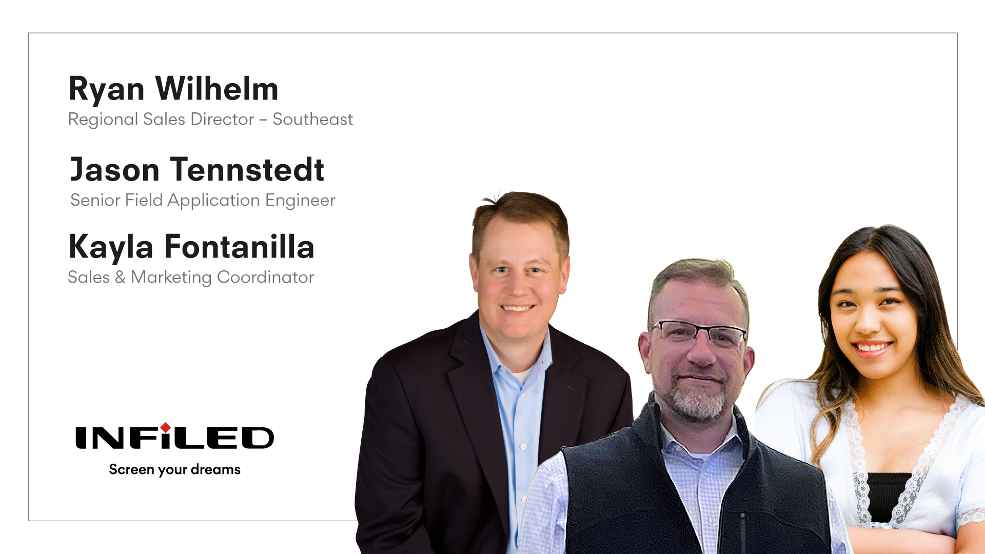 INFiLED Expands North American ProAV Team with Key Hires 