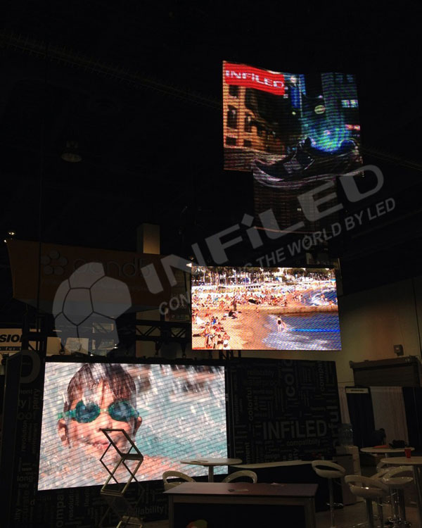 The real picture of the INFiLED product exhibition hall is at NAB show