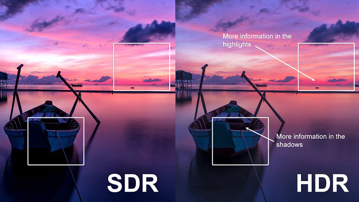 SDR与HDR图片细节对比 