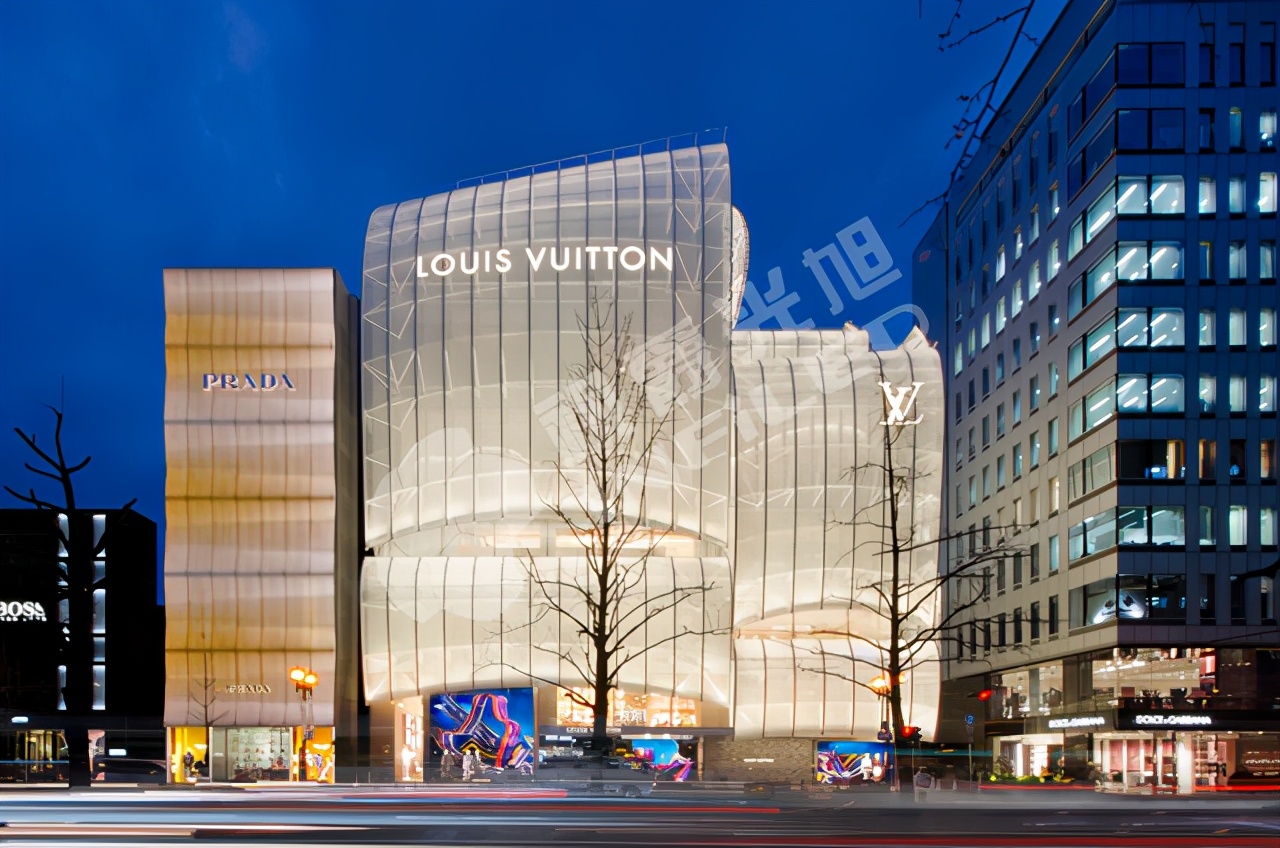 视爵光旭LED显示屏装饰日本大阪Louis Vuitton旗舰店