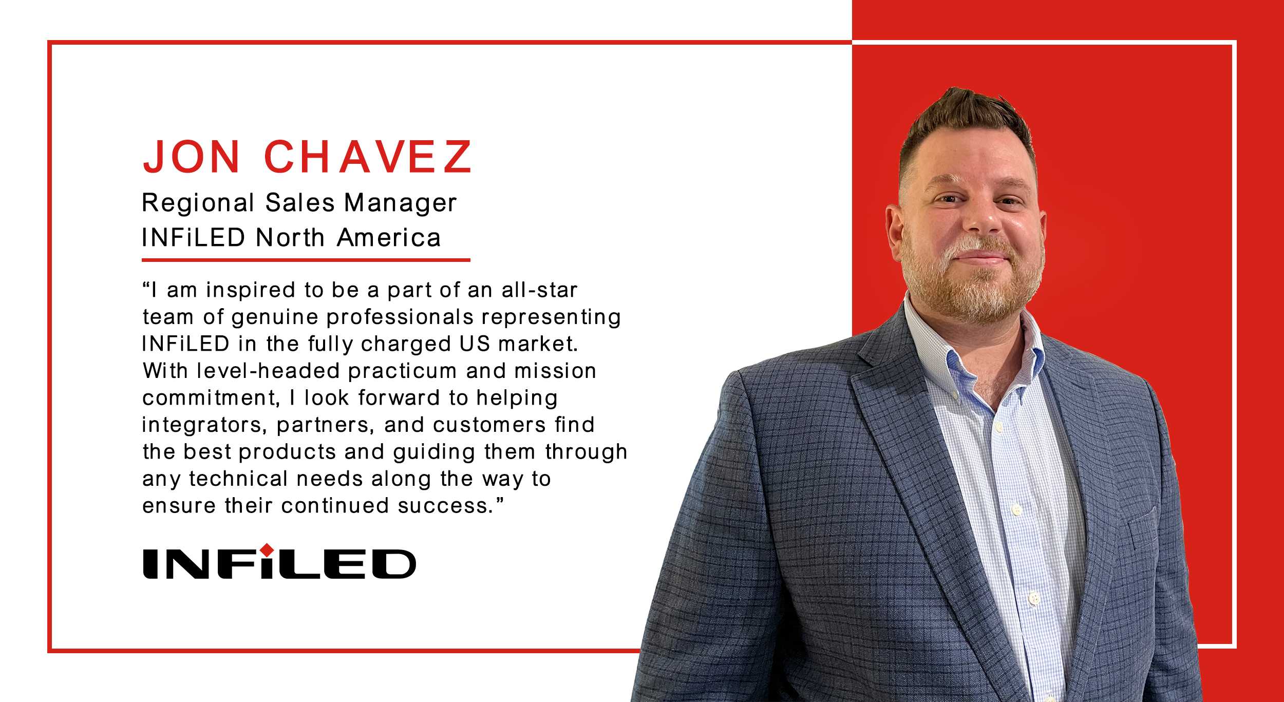 INFiLED Hires Jon Chavez as Regional Sales Manager for North America