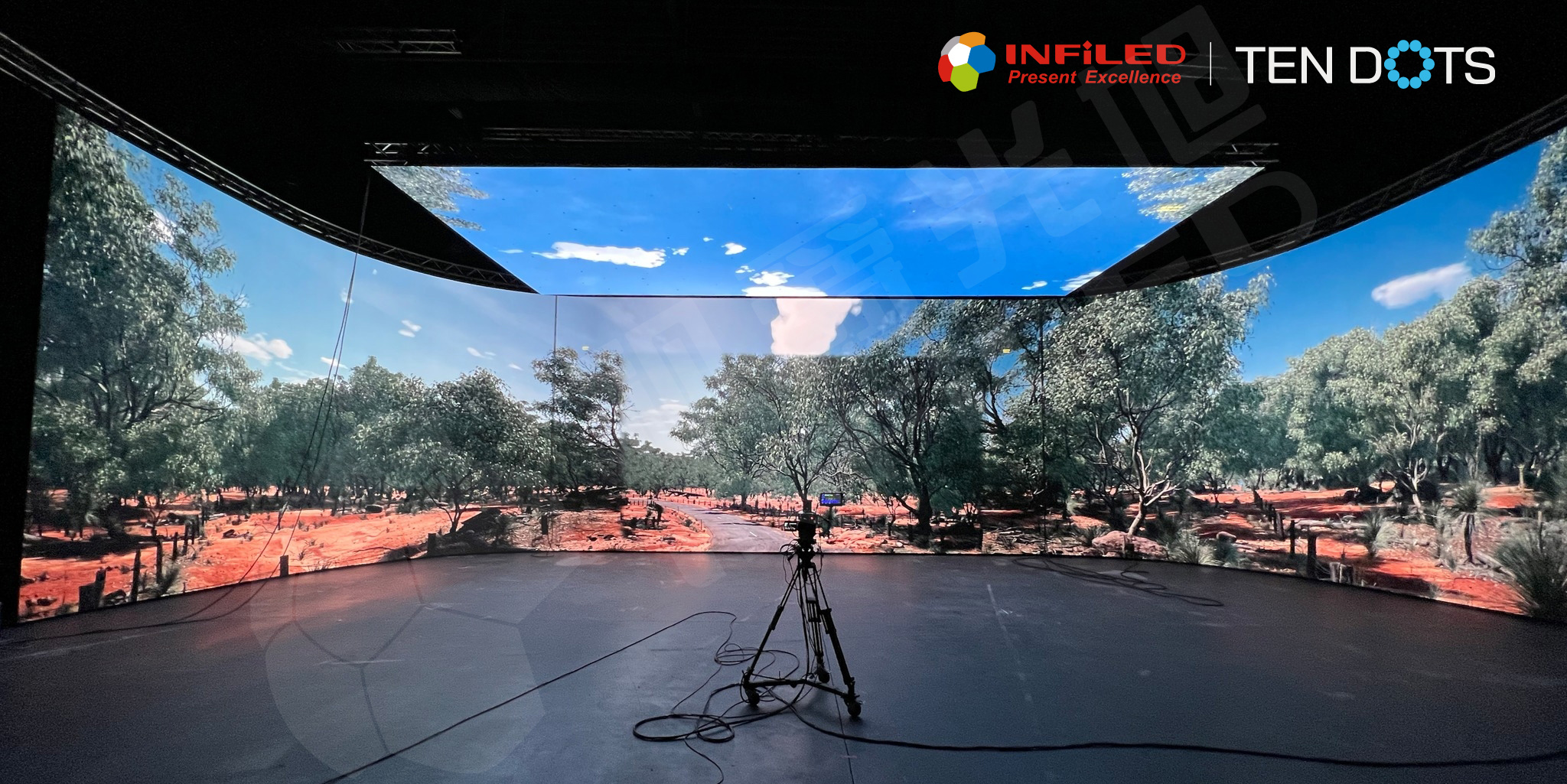 2022年视爵光旭为Ten Dots打造的XR虚拟拍摄屏幕