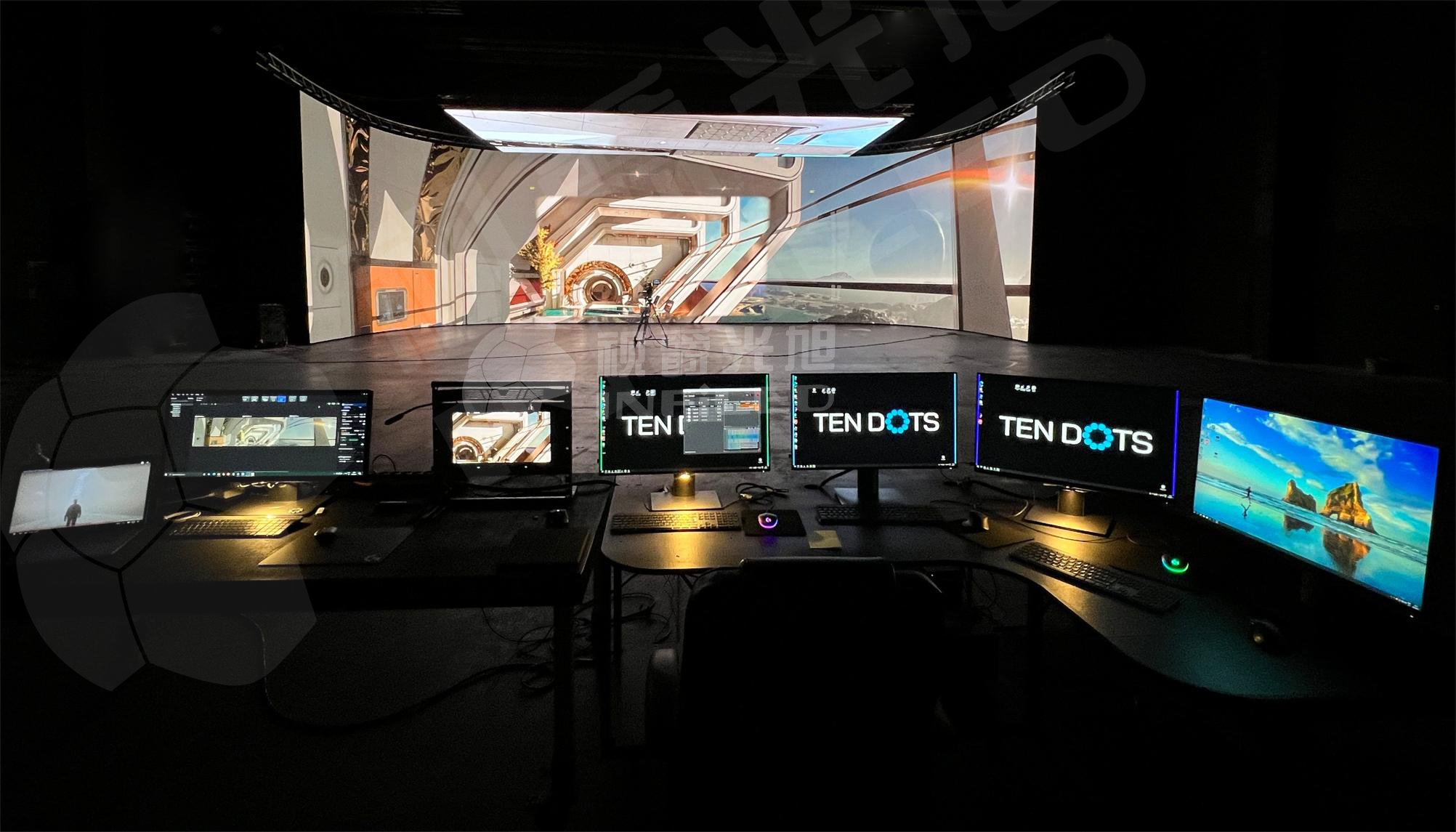 保加利亚知名虚拟制片工作室Ten Dots再次与视爵光旭合作打造XR虚拟拍摄LED显示屏